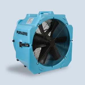 PURAERO Axial Fan, Air Mover, Blower Floor Fan – 1/4 HP, 4000 CFM, 2.7 Amps